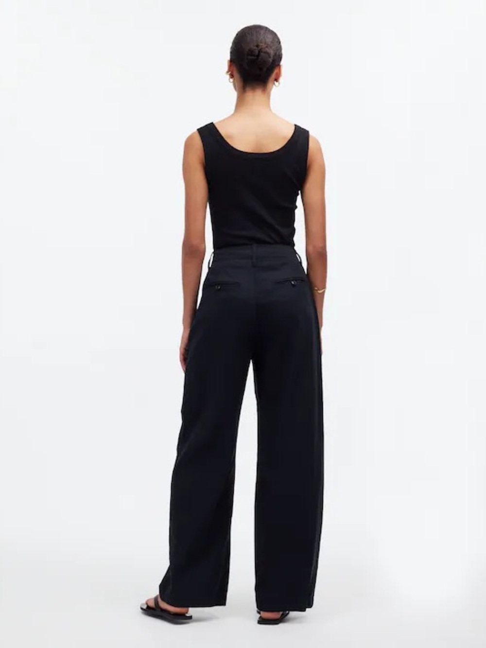 Madewell Harlow Wide Leg Pants Black Size 6 NWT - Picture 2 of 15